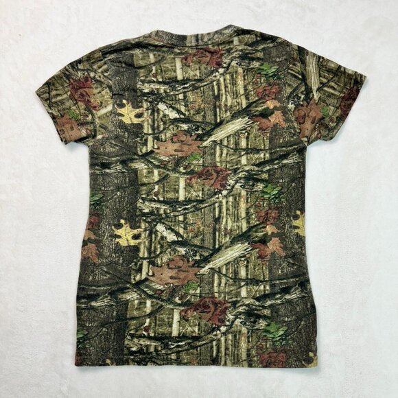 Mossy Oak T Shirt Tree Camouflage Camo Cotton Polyester Men's Size Small (34-36) - Picture 2 of 8